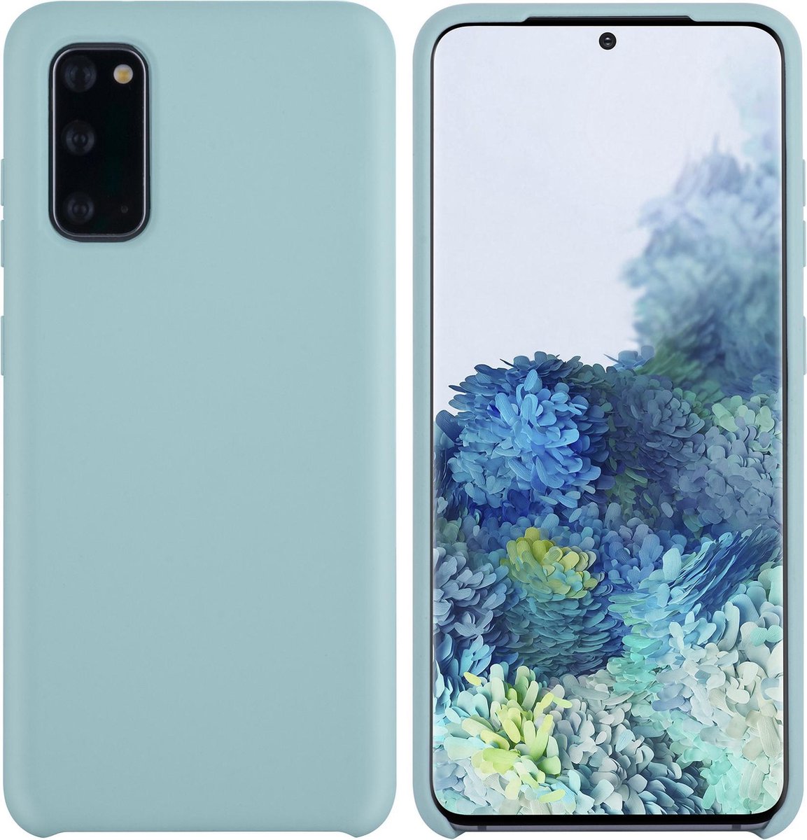 Samsung Galaxy S20 Lichtblauw Backcover hoesje - silicone