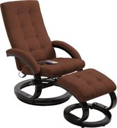 Elektrische Massage Fauteuil met voetenbankje (Incl LW anti kras viltjes) - Loungestoel - Lounge stoel - Relax stoel - Chill stoel - Lounge Bankje - Lounge Fauteil