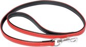 Duvo+ Comfy leder leiband Rood 100cm/18mm