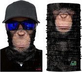Motor bandana - colsjaal - buff sjaal - motor masker - ski masker - motor gezichtsmasker - ski gezichtsmasker aap