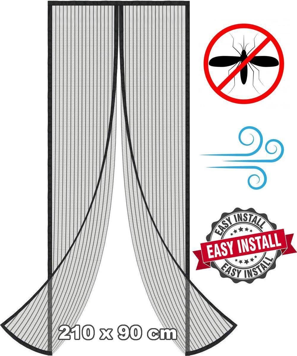 O'DADDY Fly porte rideau avec aimants – fibre de verre - 92x230 noir