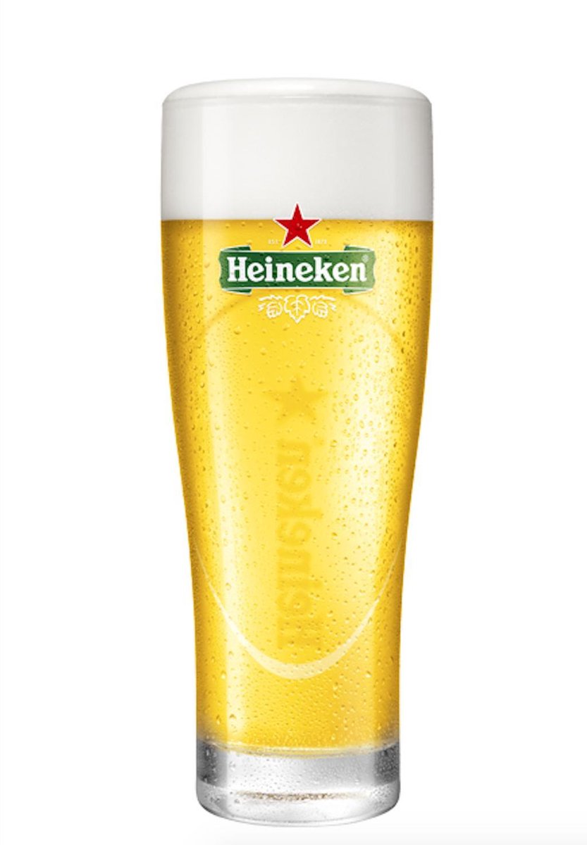 6x Heineken Ellipse Bierglas - 250ml - Bierglazen Vaatwasserbestendig