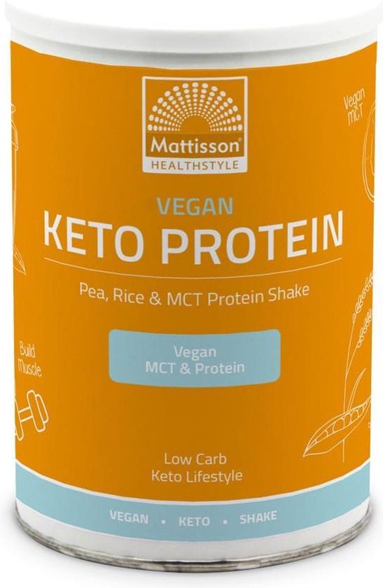 Mattisson Vegan Keto Proteïne Shake Erwten, rijst & MCT 350 g