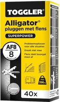 Pluggen Alligator Af8 Met Flens   Doos 40 Stuks