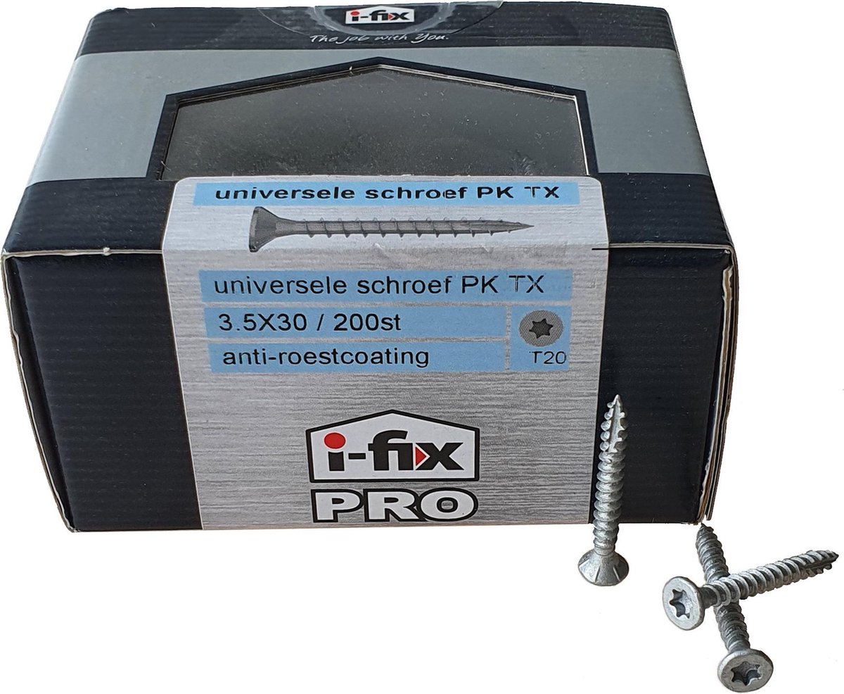 Universele schroef pro PK torx 3,5x30 per 200