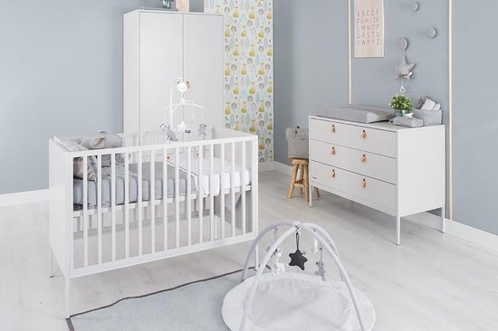 Baby's Only Gebreid baby Muziekdoosje - Muziekhanger ster Sparkle - Goud-Ivoor Mêlee - Met subtiel glittertje - Muziek speelgoed van Baby's Only — afbeelding 5