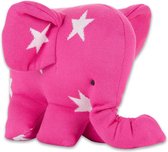 Baby's Only Knuffelolifant Star - fuchsia/wit