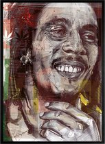 Poster - Bob Marley - 71 X 51 Cm - Multicolor