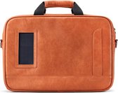 Hustle shoulderbag - Solgaard Laptop tas - Lifepack - Cognac model - gepatenteerde anti-diefstal Laptop tas - Laptop vakje - 15 opbergvakjes - inclusief powerbank