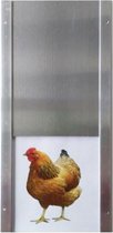 Chickenguard Kippenluik - Met Rails - Aluminium 23 x 34 cm