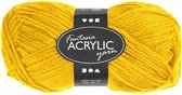 8x stuks bolletjes geel acryl garen 80 meter - Breien/Haken en knutselen