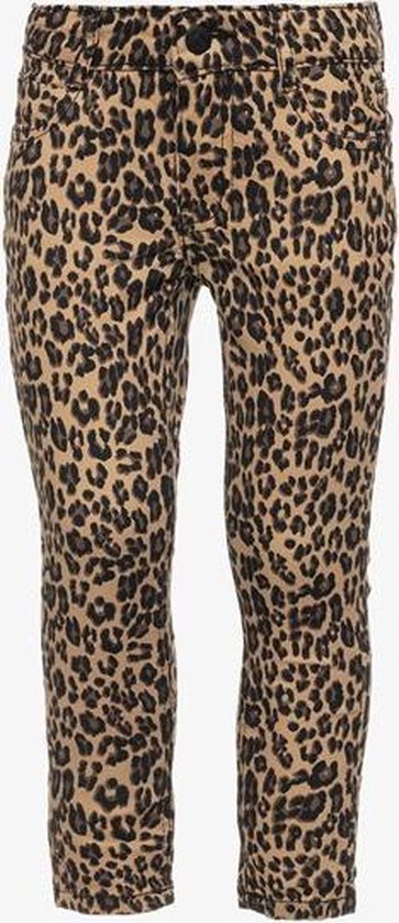 Ai-Girl meisjes jeans met luipaardprint - Bruin - Maat 92 | bol.com