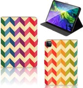 Tablet Beschermhoes iPad Pro 11 (2020) Hoesje met Standaard Zigzag Color