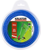 Kreator KRTGTT3050 trimmerdraad – gedraaid – 50 m lengte – 3mm diameter
