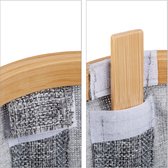 Relaxdays panier de rangement tissu - boîte de rangement avec couvercle - panier pour armoire - gris - boîte en tissu