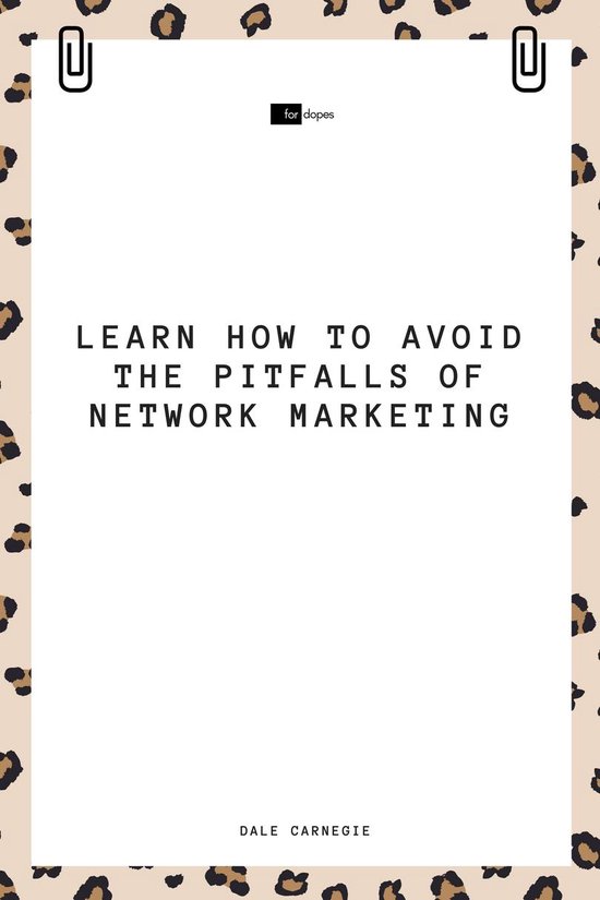Learn How to Avoid the Pitfalls of Network Marketing - cover