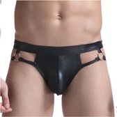 Leren Jockstrap sexy ondergoed - Maat L - Erotische gay ondergoed - Sexy herenondergoed