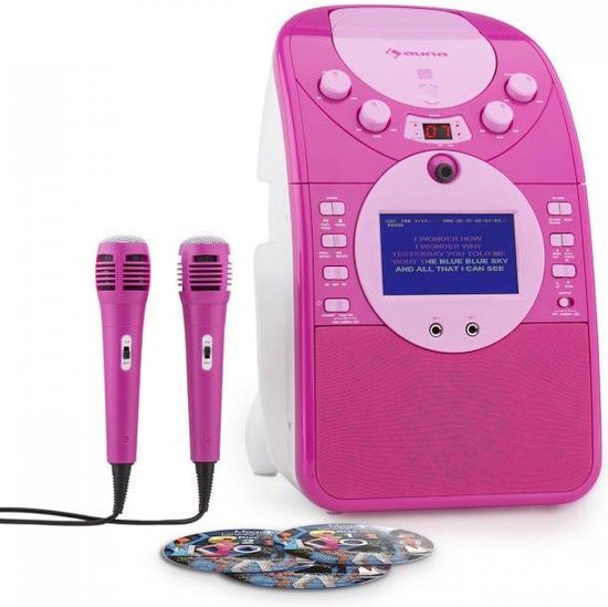 lichtgewicht Zee Bij elkaar passen Karaoke set - Auna ScreenStar karaoke set met ingebouwde camera en  kleurenscherm, CD+G... | bol.com