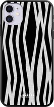 iPhone 11 Hoesje TPU Case - Zebra Print #ffffff