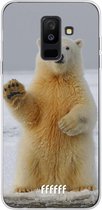 Samsung Galaxy A6 Plus (2018) Hoesje Transparant TPU Case - Polar Bear #ffffff