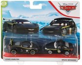 Disney Cars auto 2-pack voertuigen - Lewis Hamilton & Bruce Boxmann