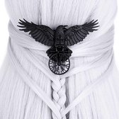 Restyle | Haarclip | Helm Of Awe Raven | Zwart | Viking | Runen | Gothic