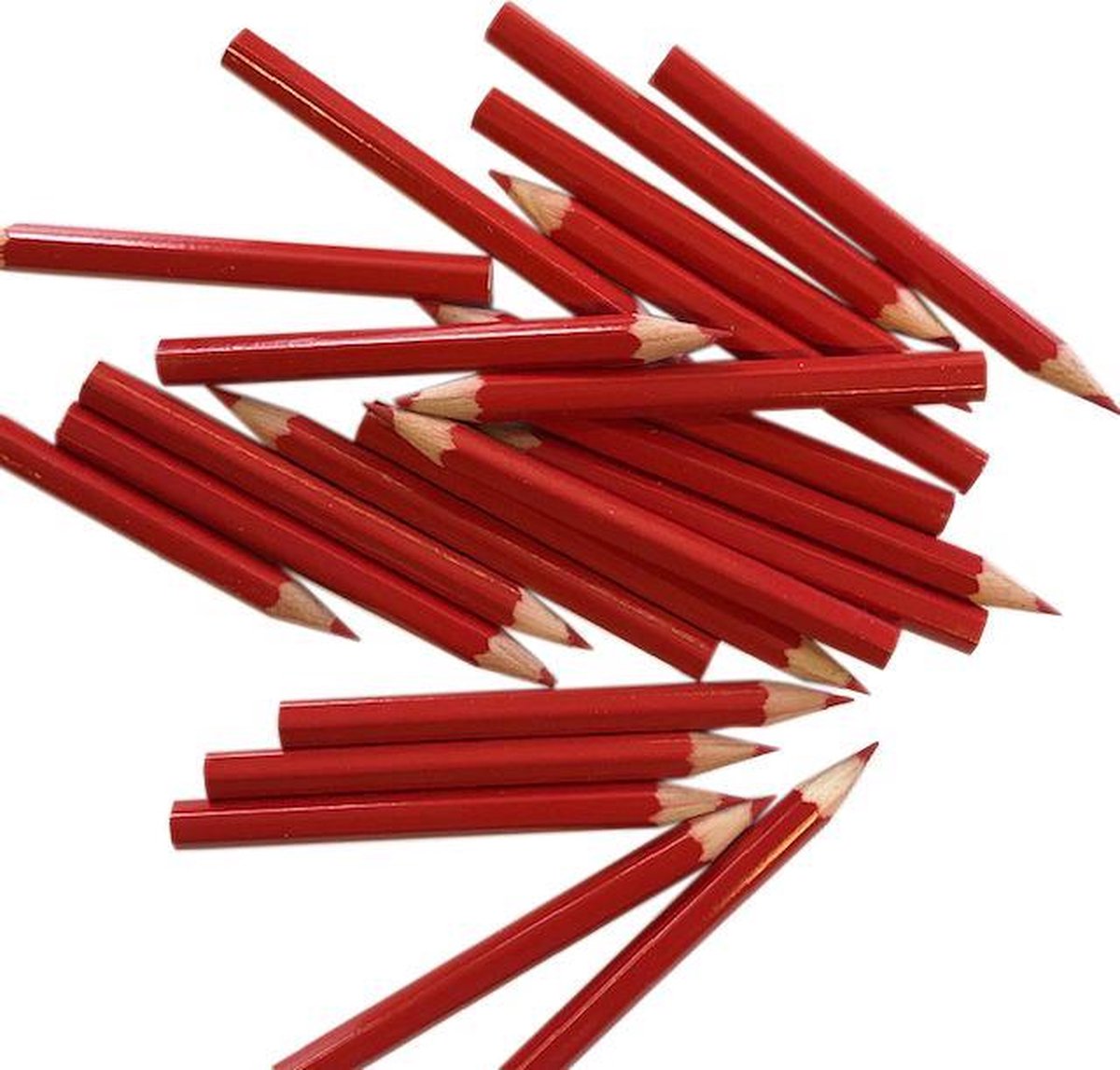250x Potlood roodschrijvend - Stempotlood 8,75 cm. - verkiezingen - rode  potloden -... | bol.com
