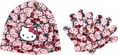 Hello Kitty - Winterset - Muts & Handschoenen - Model "Multiple Kitties!" - Roze - 52 cm