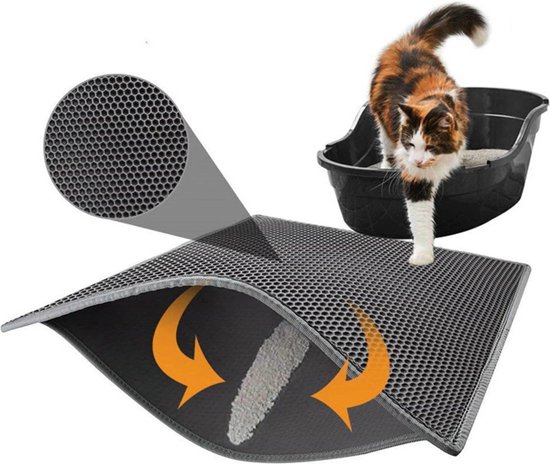 Aankoop klinker optillen Kattenbakmat – Grit Opvanger – Schoonloopmat – Katten Mat – Matje Voor  Kattenbak –... | bol.com