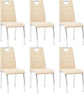 Eetkamerstoelen set 6 stuks  (Incl LW anti kras viltjes) - Eetkamer stoelen - Extra stoelen voor huiskamer - Dineerstoelen – Tafelstoelen