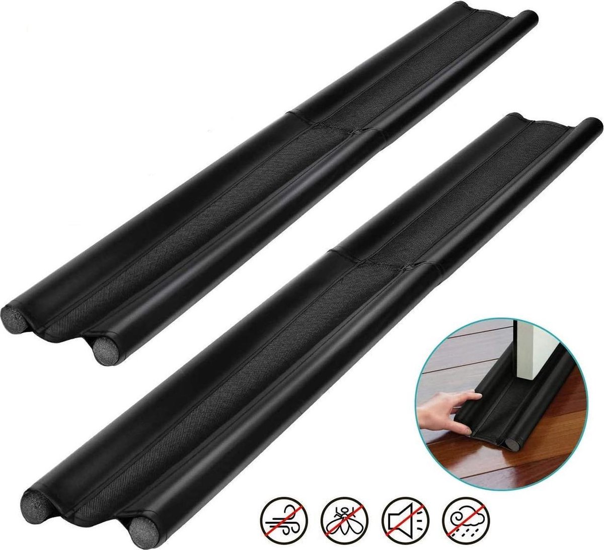 Deur Draft Stopper Microvezel deurafdichting Draft