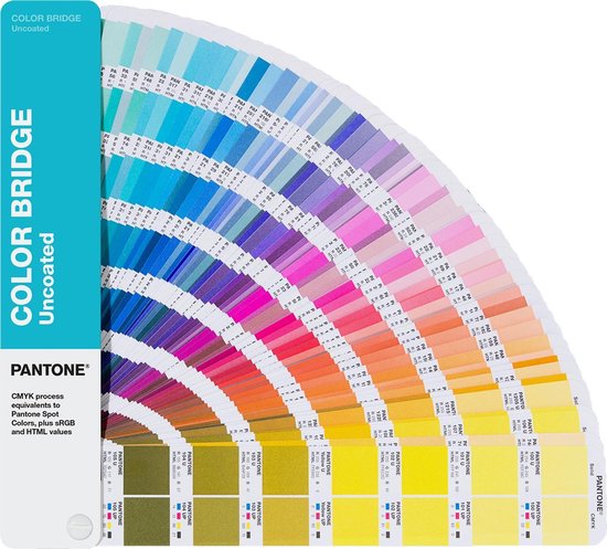 Pantone Color Bridge Guide Uncoated kleurwaaier - bevat de PMS CMYK HEX en  RGB waarden | bol.com