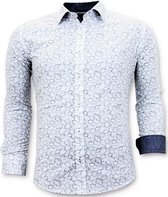 Exclusieve Italiaanse Heren Overhemd - Slim Fit - 3048 - White