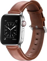 Apple Watch 40MM / 38MM Bandje Echt Leer met Gespsluiting Bruin