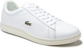 Lacoste Carnaby Evo 2 SMA Heren Sneakers - White/Black - Maat 42.5