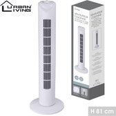 Urban Living - Ventilateur colonne de ventilateur de tour 81cm - Blanc