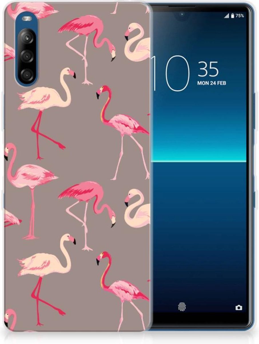 Sony Xperia L4 TPU Hoesje Flamingo