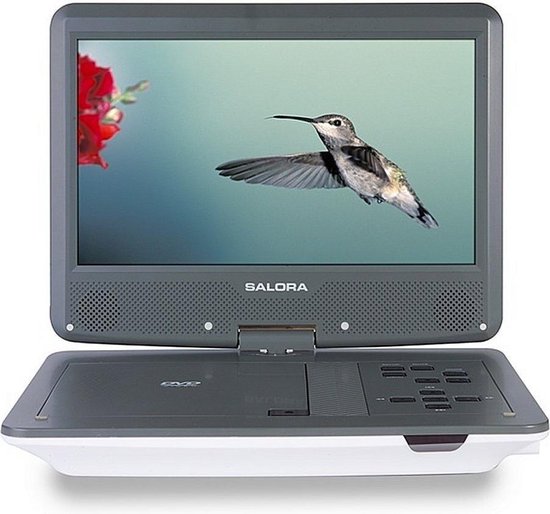 Salora DVP1038SW - Portable DVD speler - 10 inch - Swivel - Accu - USB - SD  - Accessoires | bol.com