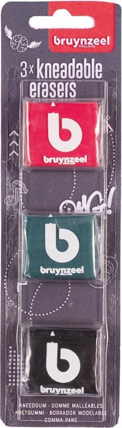 Bruynzeel Kneedgum set | 3 stuks
