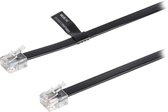 Valueline VLTP90300B30 Telefoonkabel Rj12 (6p6c) Male - Rj12 (6p6c) Male 3.00 M Zwart