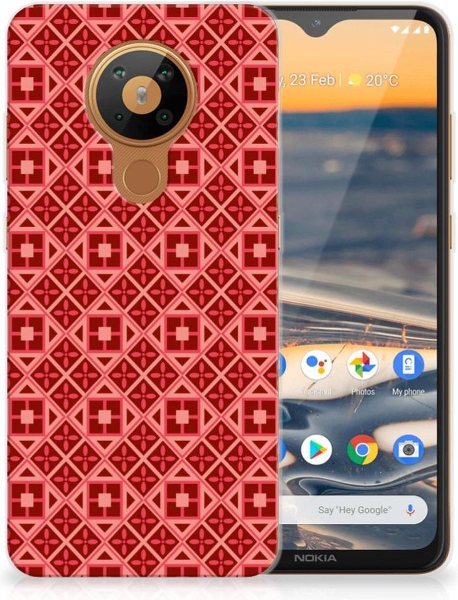 Nokia 5.3 TPU bumper Batik Rood