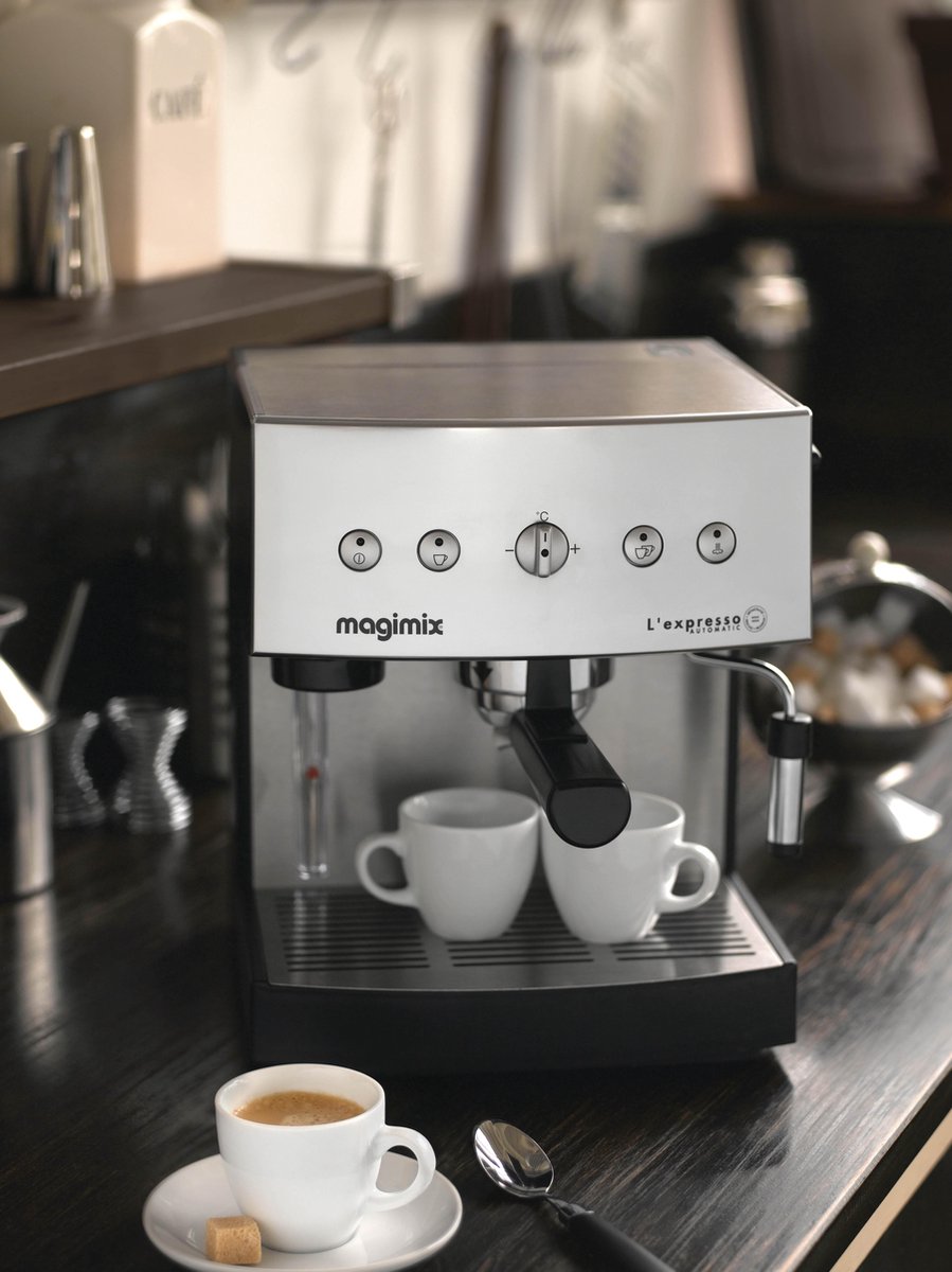 Magimix Espressoapparaat L'Expresso - Mat Chroom - 19 Bar - Brita filter |  bol.com