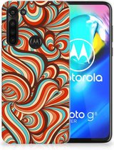 Smartphone hoesje Motorola Moto G8 Power Back Case Siliconen Hoesje Retro