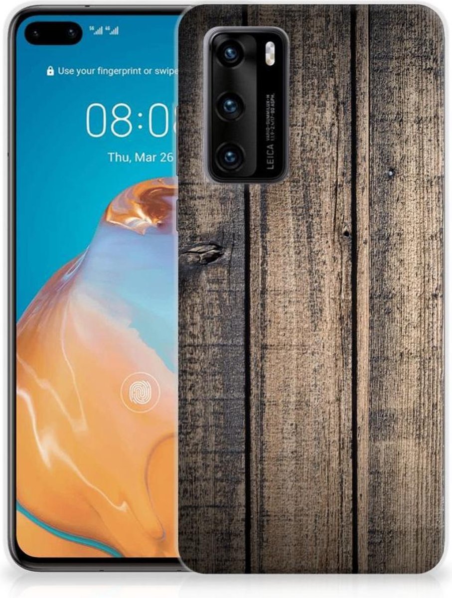 Huawei P40 Bumper Hoesje Steigerhout