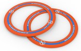 2x Mana Frisbee Ring - 25cm - Rubber - Oranje