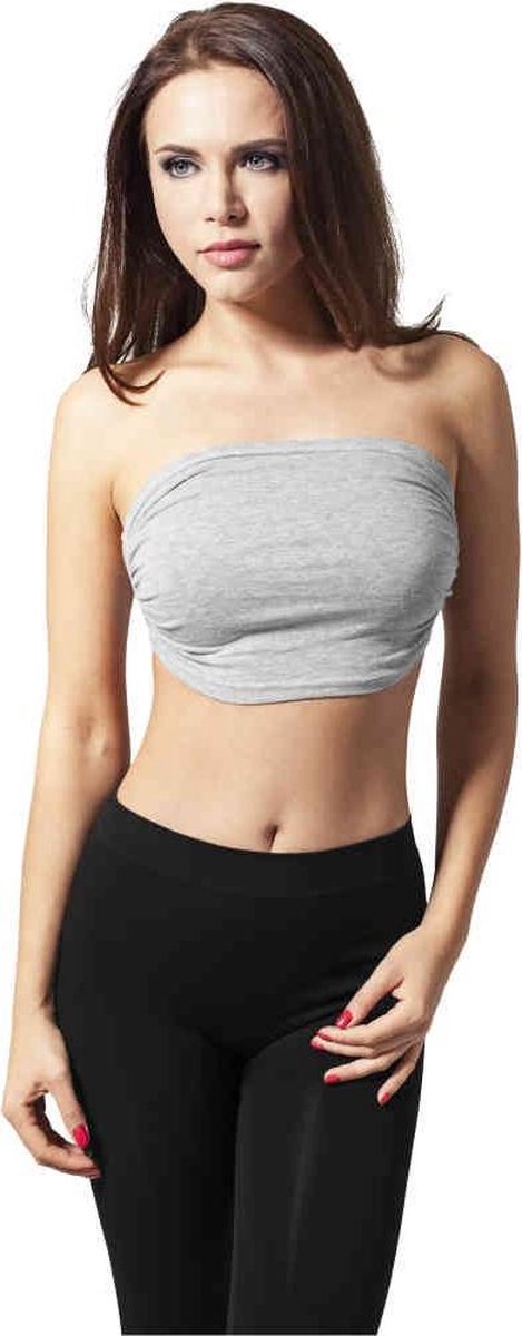 Urban Classics Bandeau Bandeau top S Grijs