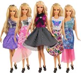 Mode poppen Kleding set met 5 feestelijke jurkjes - Past op barbie - Speelgoed meisjes
