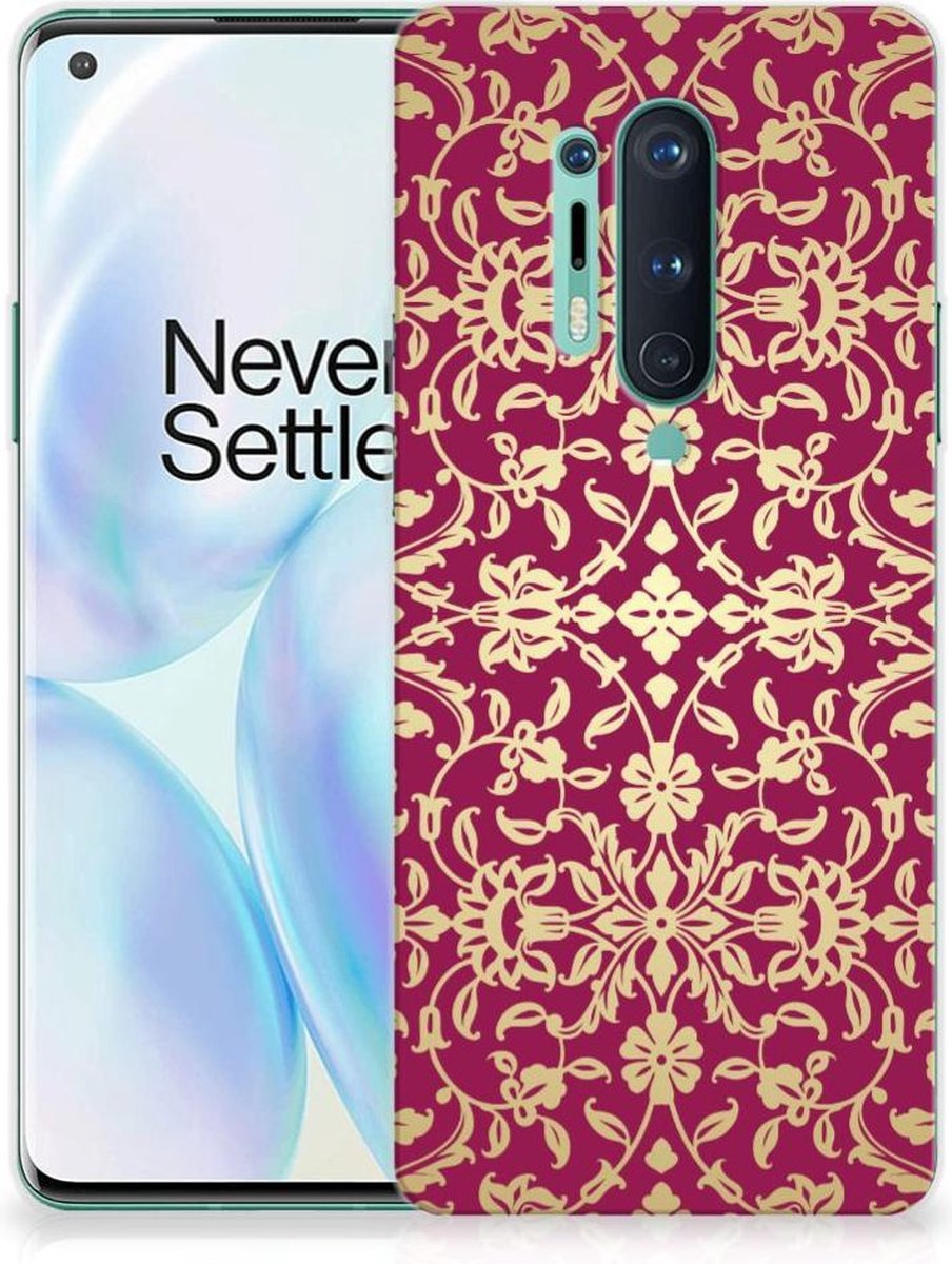 Siliconen Hoesje OnePlus 8 Pro Barok Pink