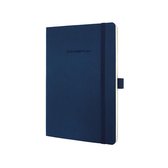 notitieboek Sigel Conceptum Pure softcover A5 blauw geruit SI-CO326