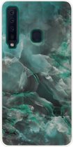 ADEL Siliconen Back Cover Softcase Hoesje voor Samsung Galaxy A9 (2018) - Marmer Blauw